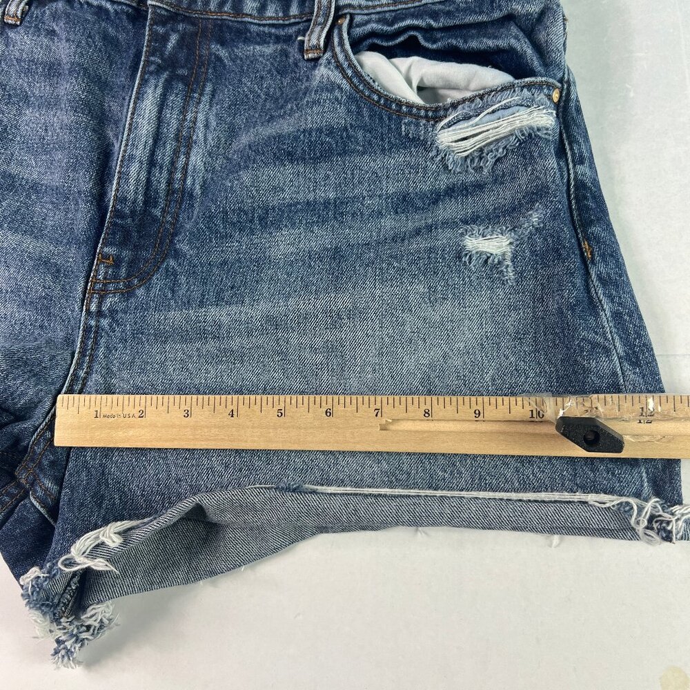 Kut From The Kloth Jean Short Women 36* Taylor High Rise Blue Denim Jorts Tag 14 - Picture 13 of 15